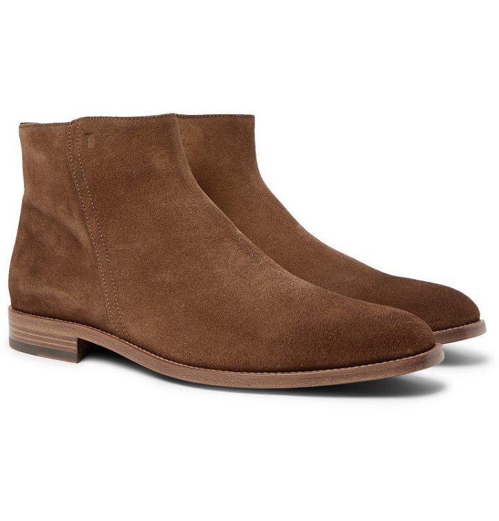 Photo: Tod's - Suede Boots - Brown