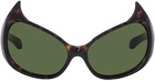 Balenciaga Tortoiseshell Gotham Sunglasses
