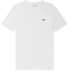 Lacoste - Logo-Appliquéd Pima Cotton-Jersey T-Shirt - White