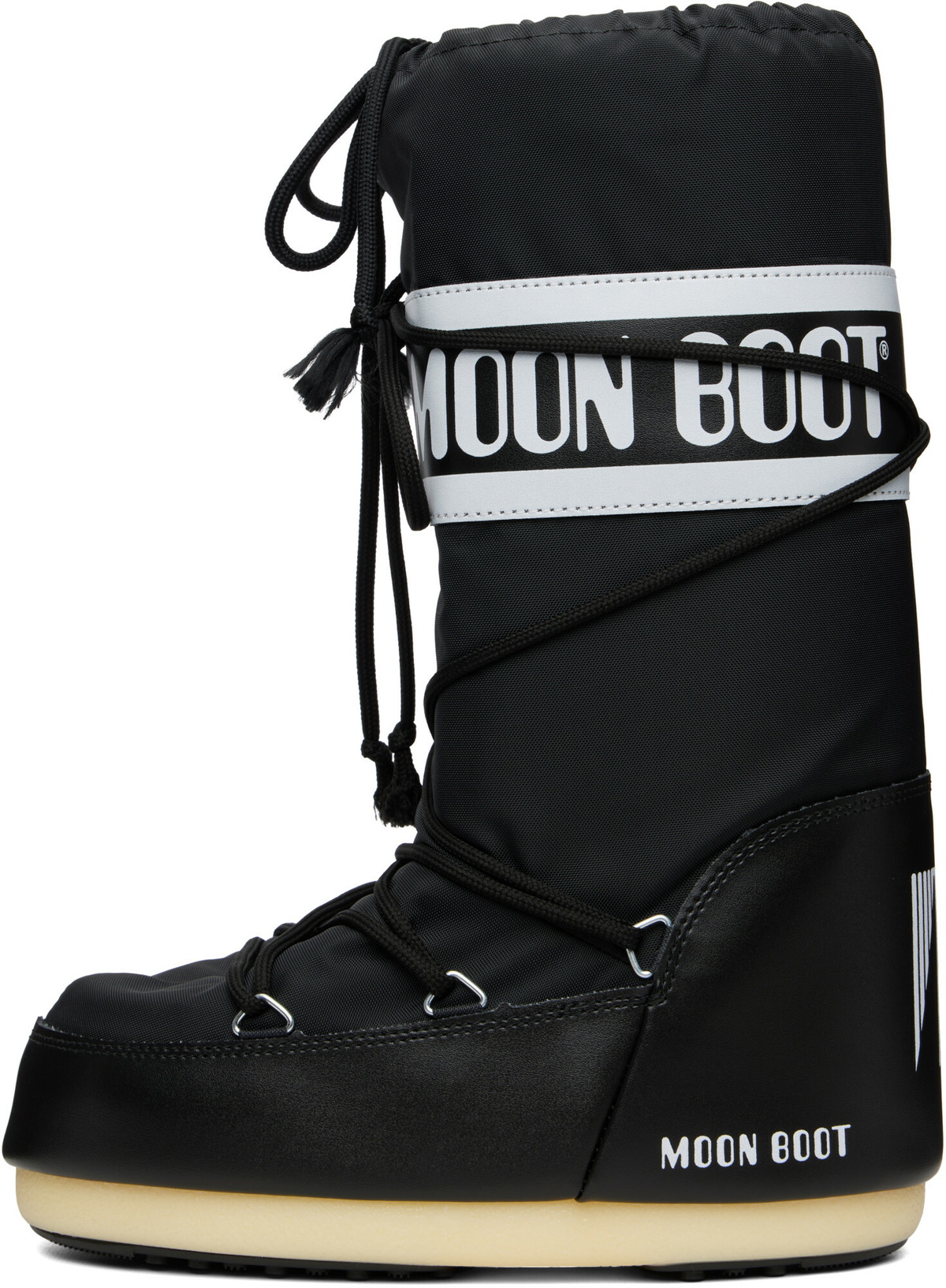 Moon Boot Black Icon Nylon Boots