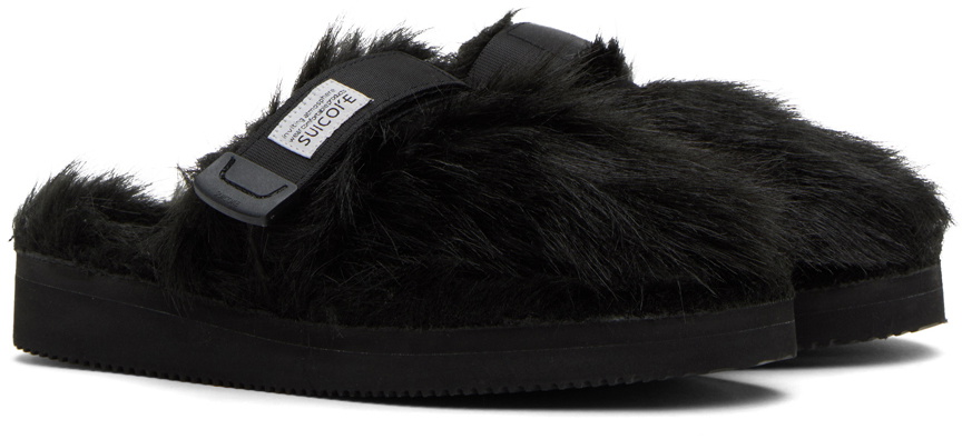 Suicoke Black ZAVO-2EU Slippers