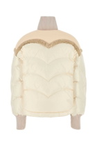 Khrisjoy Ivory Nylon Corazon Down Jacket