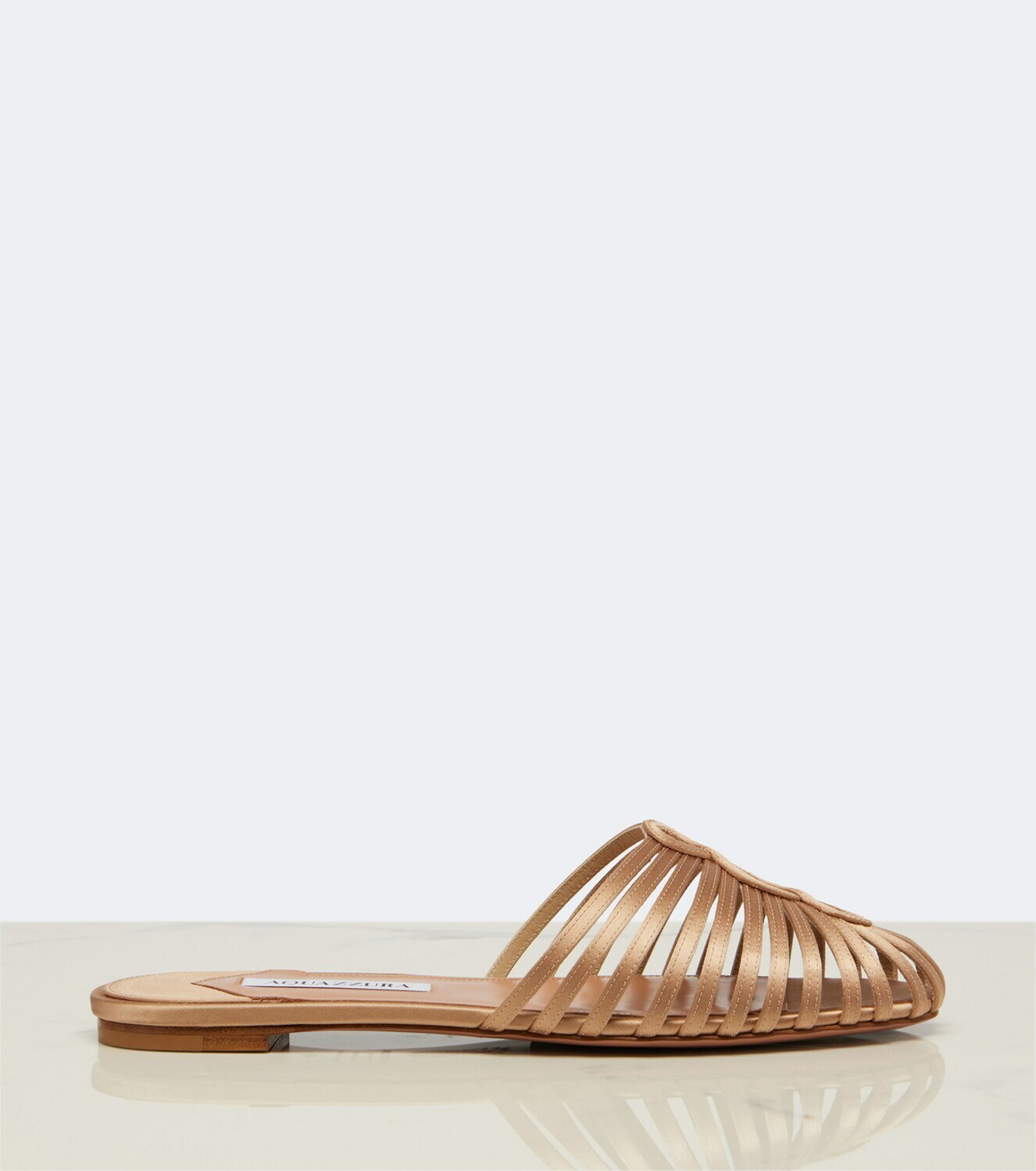 Aquazzura Sweet Surrender satin mules
