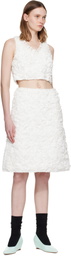 SHUSHU/TONG White A-Line Midi Skirt