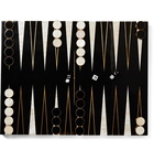 L'OBJET - Resin, Wood and Stone Backgammon Set - Black