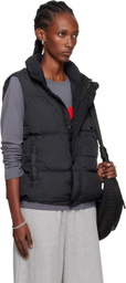 Stone Island Black G100003 Crinkle Reps Recycled Nylon Down Vest