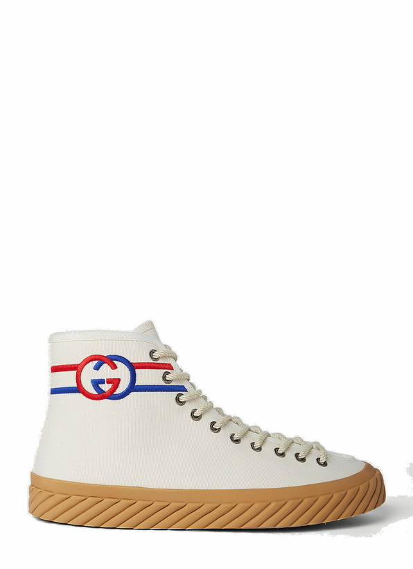 Photo: Interlocking G High Top Sneakers in White