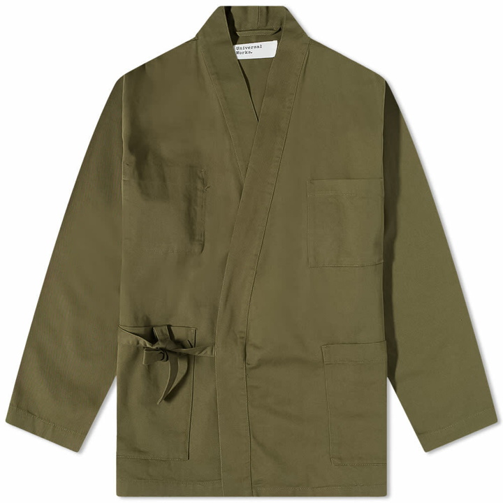 Photo: Universal Works Men's Kyoto Work Jacket in Light Olive