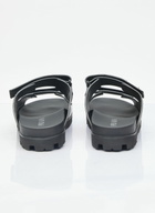Prada Logo Plaque Leather Slides