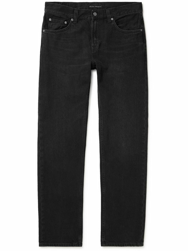 Photo: Nudie Jeans - Gritty Jackson Straight-Leg Jeans - Black