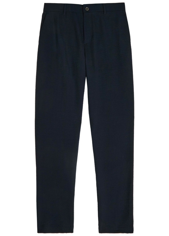 Photo: Sunspel Tapered Stretch-wool Trousers Navy
