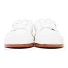 Sunnei White Leather Lace-Up Dreamy Sabot Sneakers