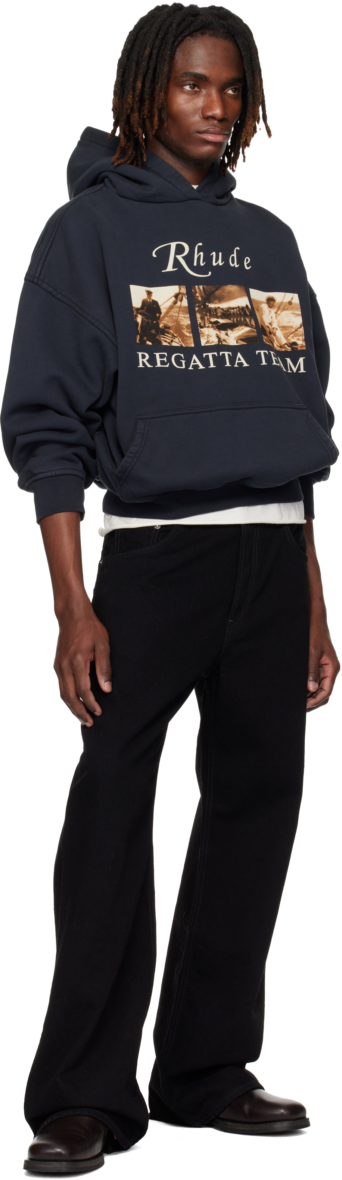 Rhude Black 'USVI Regatta Tour' Hoodie