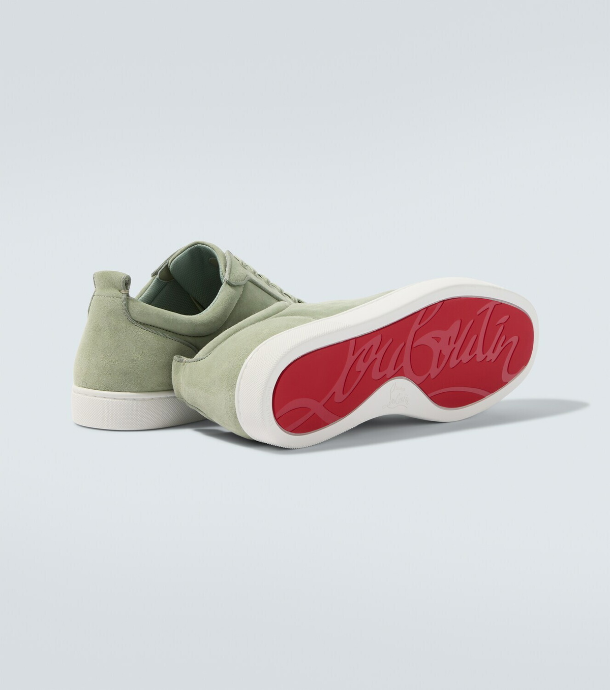 Christian Louboutin Louis Junior Spikes suede sneakers