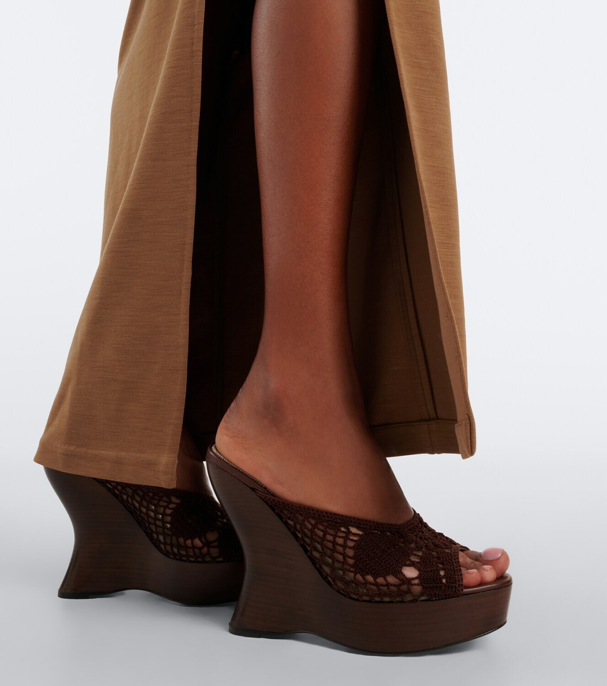 Magda Butrym Crochet wedge mules