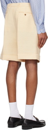 Valentino Beige Rolled Cuff Shorts