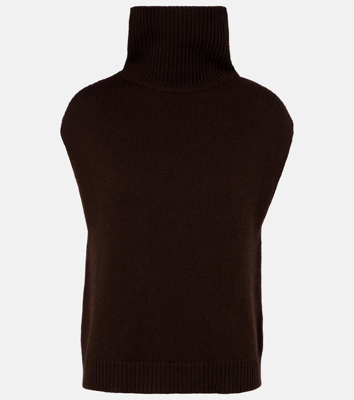 Jardin des Orangers Turtleneck wool and cashmere sweater vest