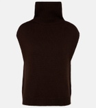 Jardin des Orangers Turtleneck wool and cashmere sweater vest