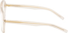 Saint Laurent Beige SL 545 Corner Angle Optical Frame Glasses