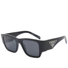 Prada Eyewear Men's PR 10ZS Sunglasses in Black