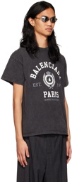 Balenciaga Black College 1917 T-Shirt