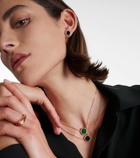 Repossi Antifer 18kt rose gold single earring with onyx and diamonds