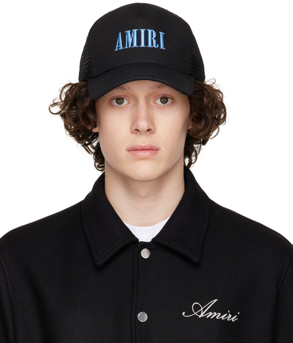 AMIRI Black Core Logo Trucker Cap Amiri