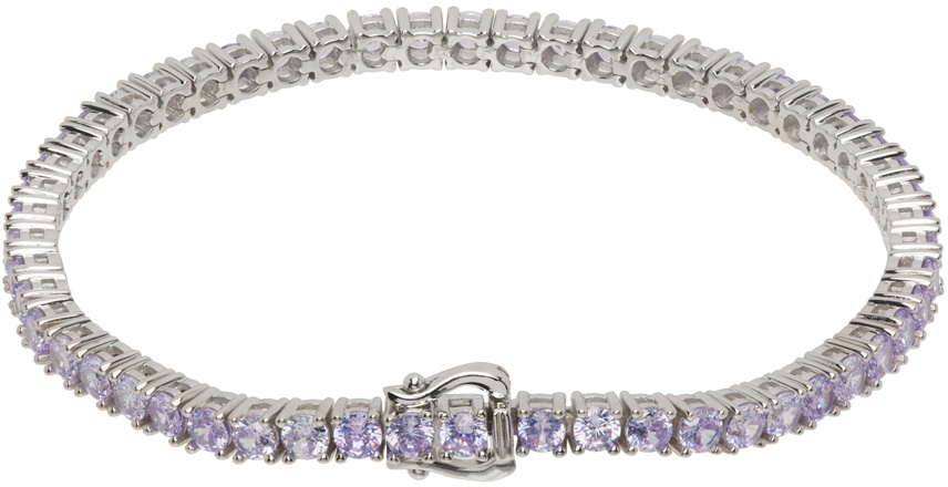 purple tennis bracelet