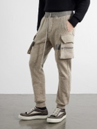 Rick Owens - Mastodon Tapered Wool and Cotton-Blend Jersey Sweatpants - Neutrals