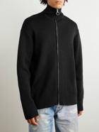 Our Legacy - Funichan Merino Wool Zip-Up Sweater - Black