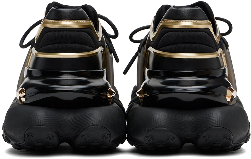 Balmain Black & Gold Unicorn Wave Sneakers Balmain