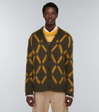 Marni - Intarsia mohair-blend cardigan