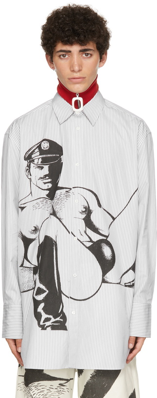 Photo: JW Anderson White & Black Tom of Finland Oversized Shirt