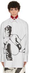 JW Anderson White & Black Tom of Finland Oversized Shirt