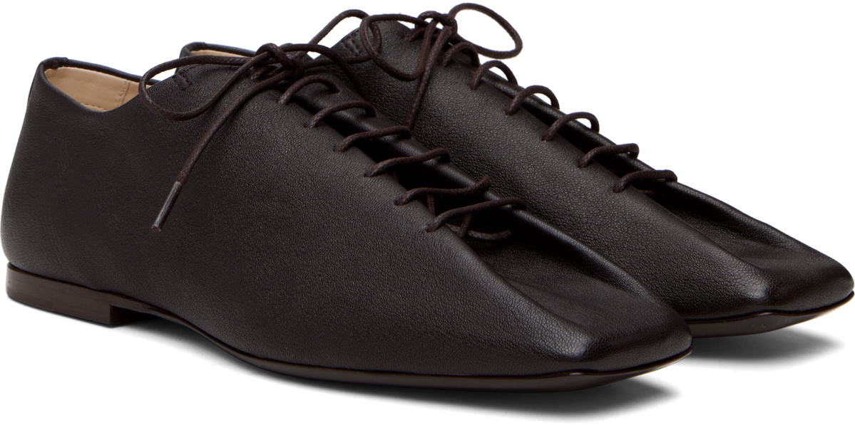 LEMAIRE Brown Souris Flat Classic Derbys