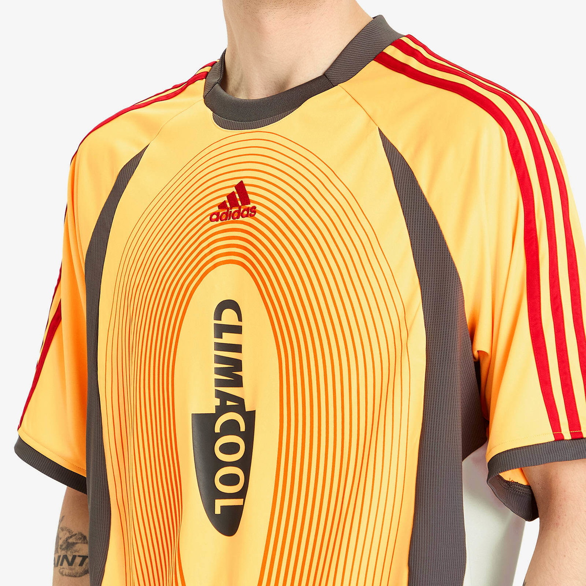 Adidas Men's Climacool Fashion Jersey in Flash Orange adidas