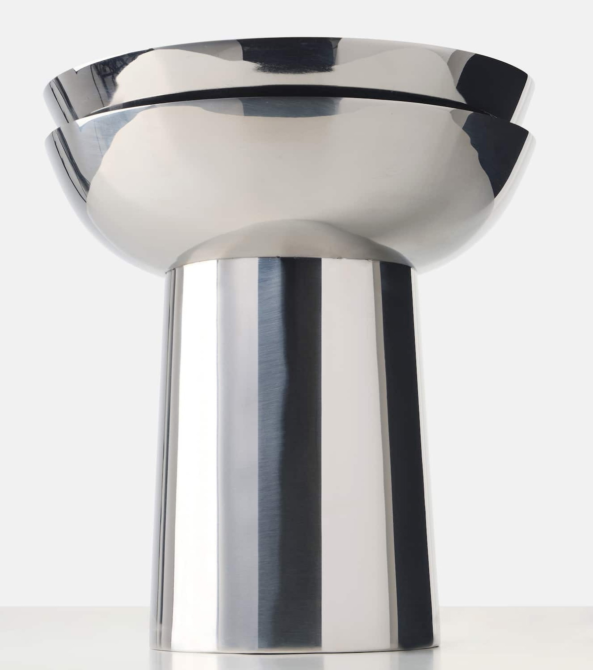 Louise Roe Fountain 02 stainless steel vase