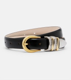 Déhanche Hollyhock embellished leather belt