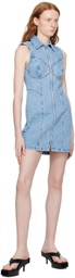 Grlfrnd Blue Selena Denim Minidress