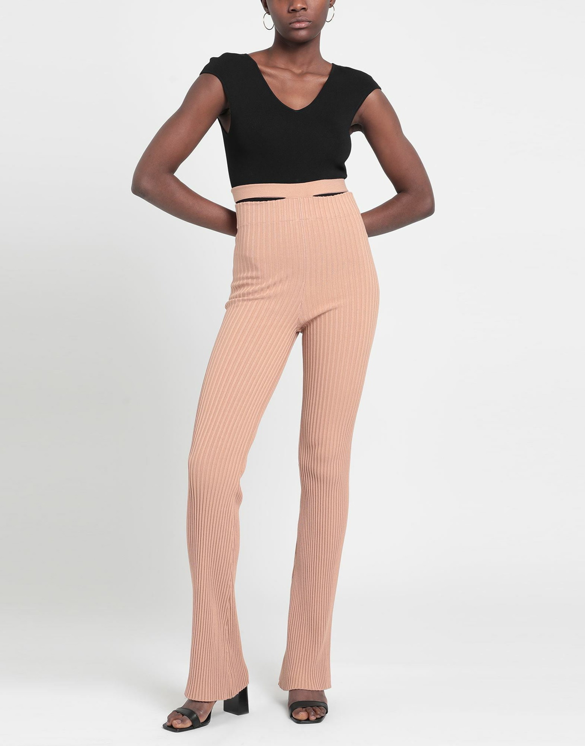 Andreādamo Womens Pants Light brown