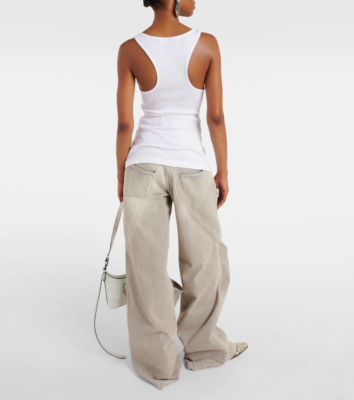 Y/Project Cotton jersey tank top