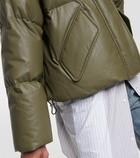 MM6 Maison Margiela Oversized faux leather down jacket