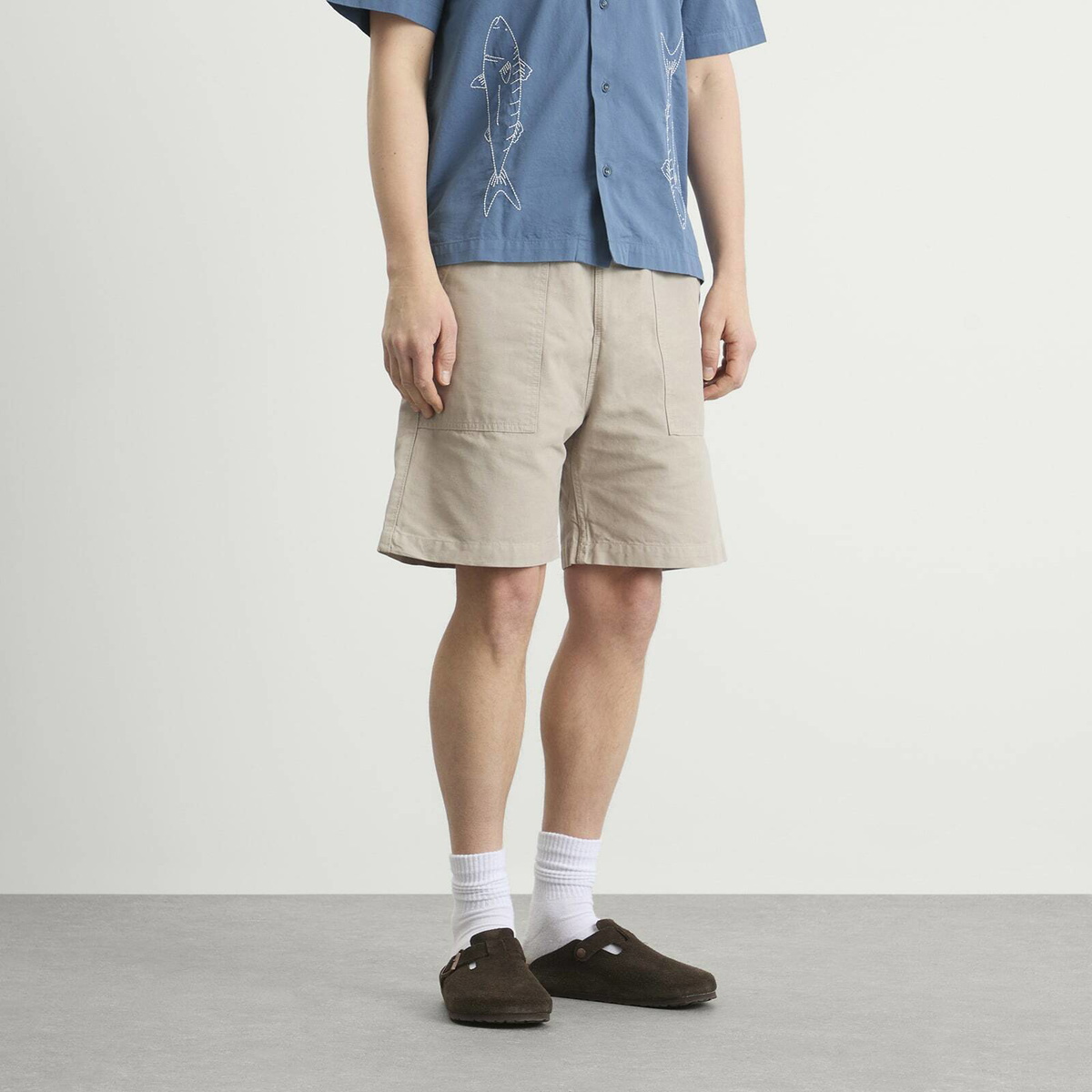 Service Works Men's Classic Chef Shorts in Stone