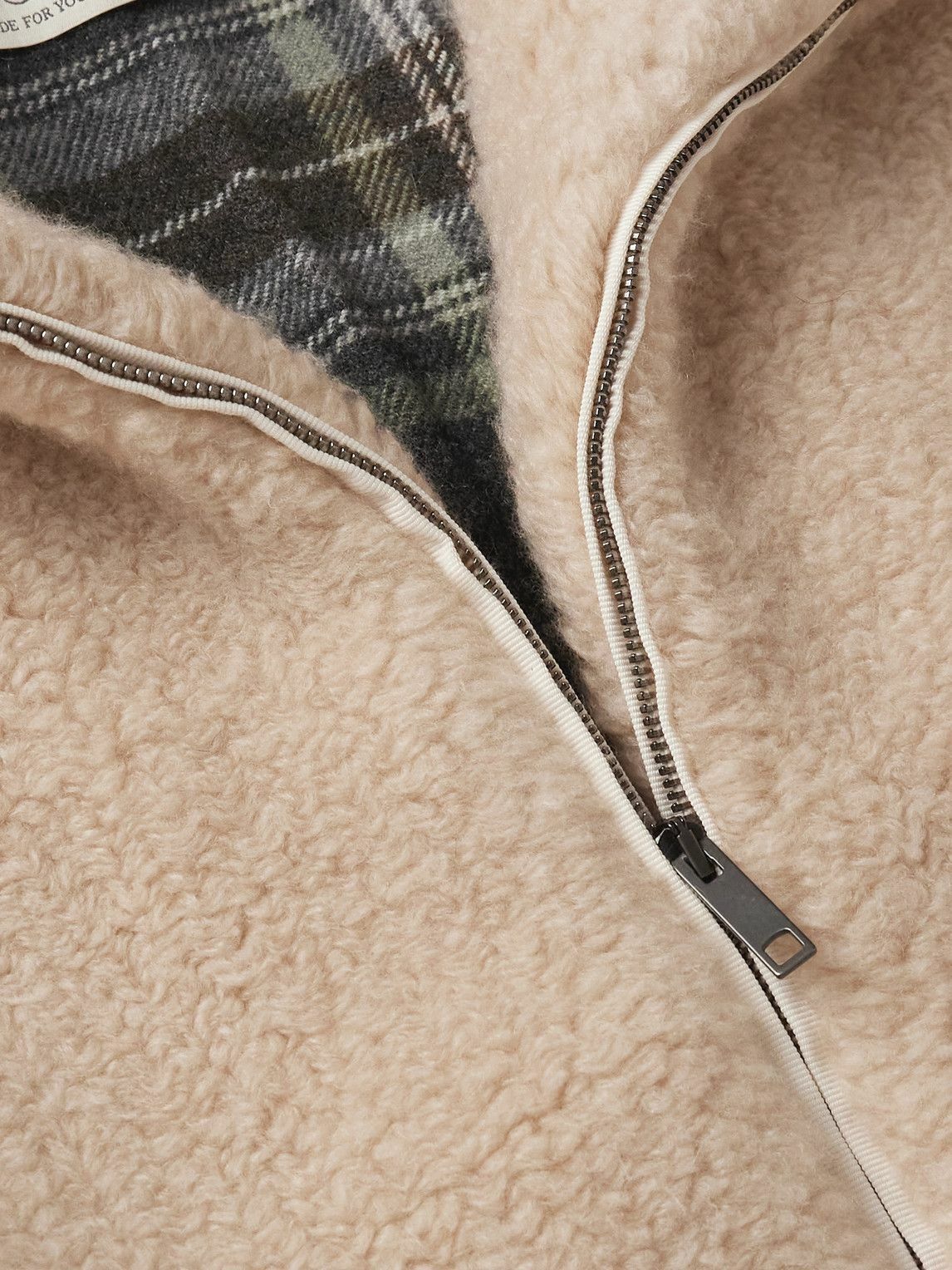 God's True Cashmere - Cashmere-Fleece Bomber Jacket - Gray