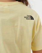 The North Face Wmns Cropped Fine Tee Yellow - Womens - Shortsleeves