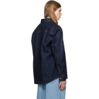 Casablanca Navy Raw Denim Shirt