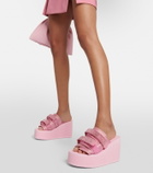 Blumarine X Suicoke Moto embellished platform slides