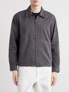 FULLCOUNT - Mock Twist Denim Zip-Up Jacket - Gray