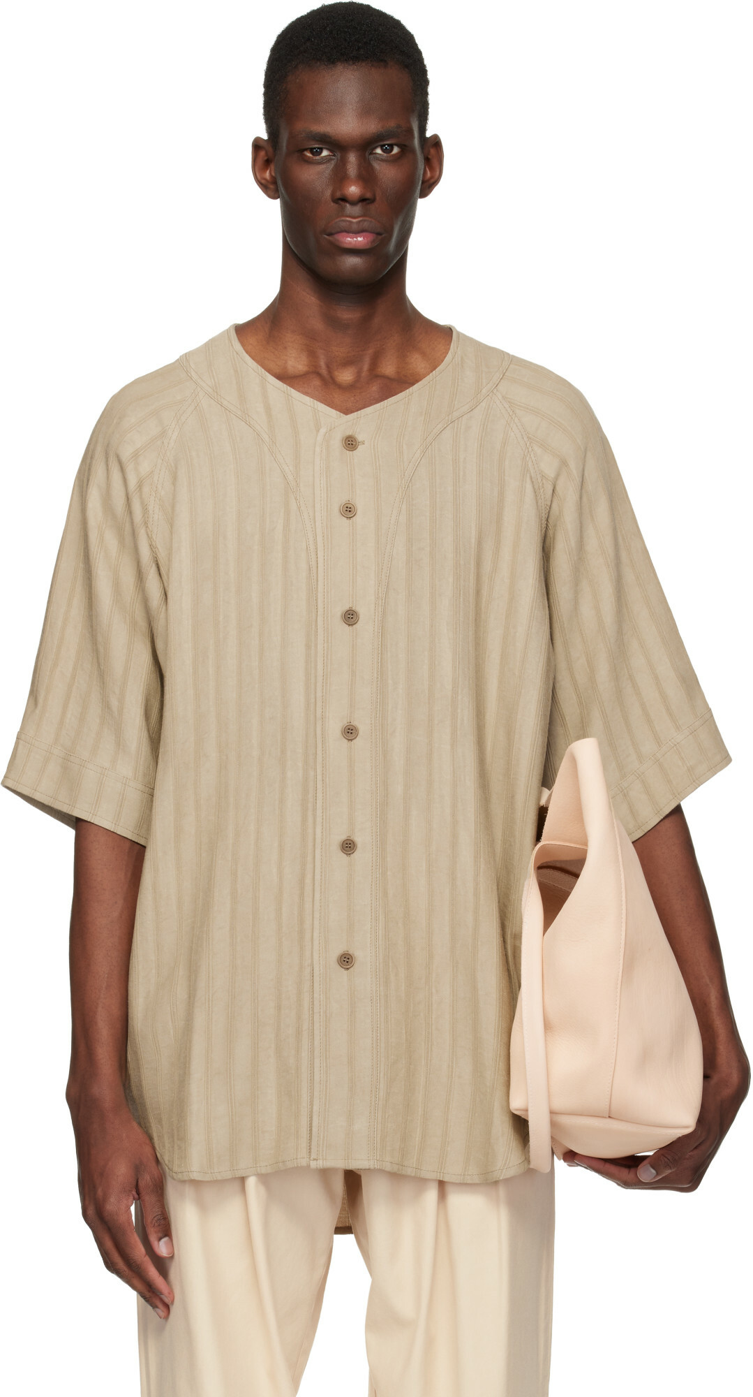 colbo Beige Baseball Shirt