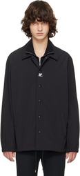 Courrèges Black Printed Coach Jacket